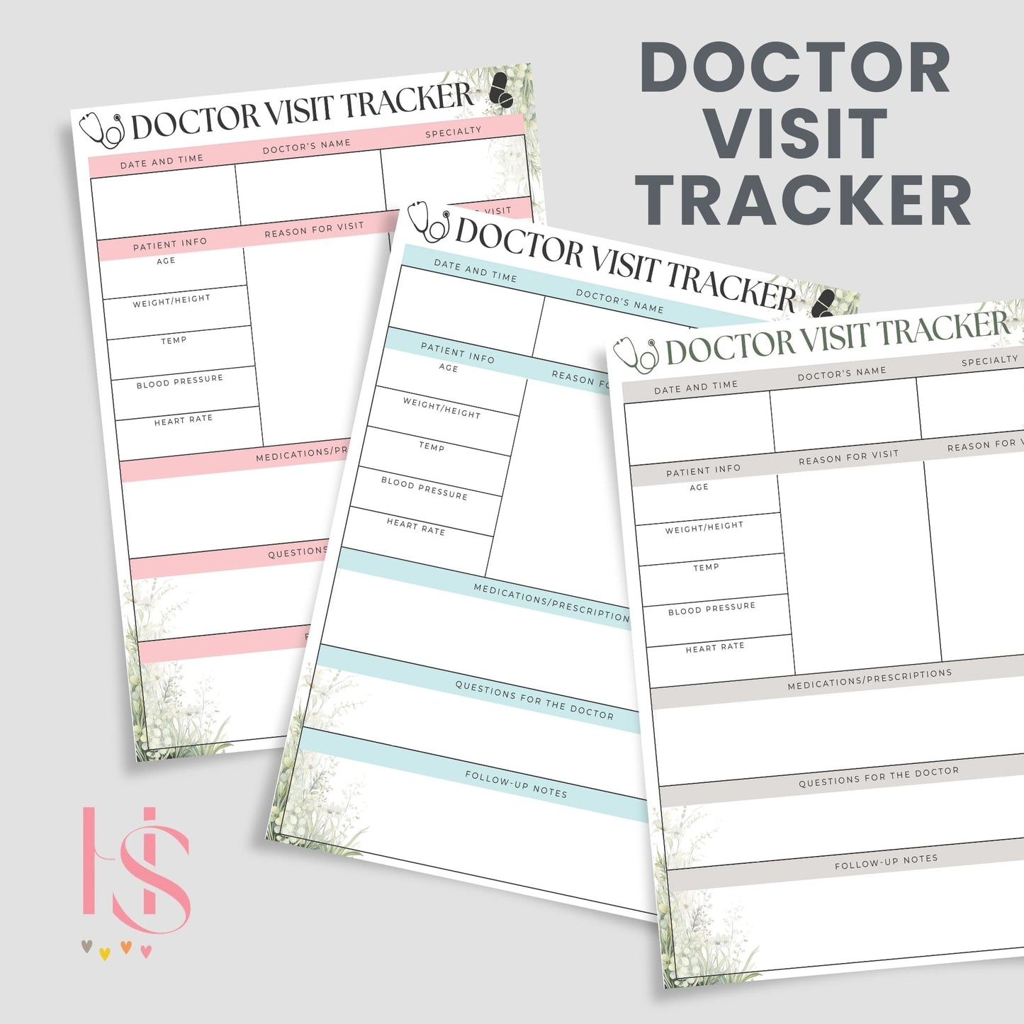 Keep your health journey organized with this Printable Doctor Visit Tracker, the ultimate tool for managing all your medical appointments and tracking essential health details. Perfect for anyone who values organization and wants to streamline their healthcare visits, this tracker offers a comprehensive and stylish solution.
