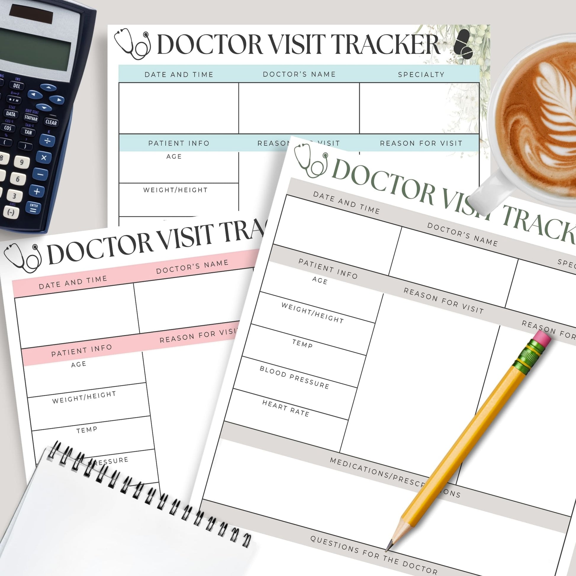 Keep your health journey organized with this Printable Doctor Visit Tracker, the ultimate tool for managing all your medical appointments and tracking essential health details. Perfect for anyone who values organization and wants to streamline their healthcare visits, this tracker offers a comprehensive and stylish solution.
