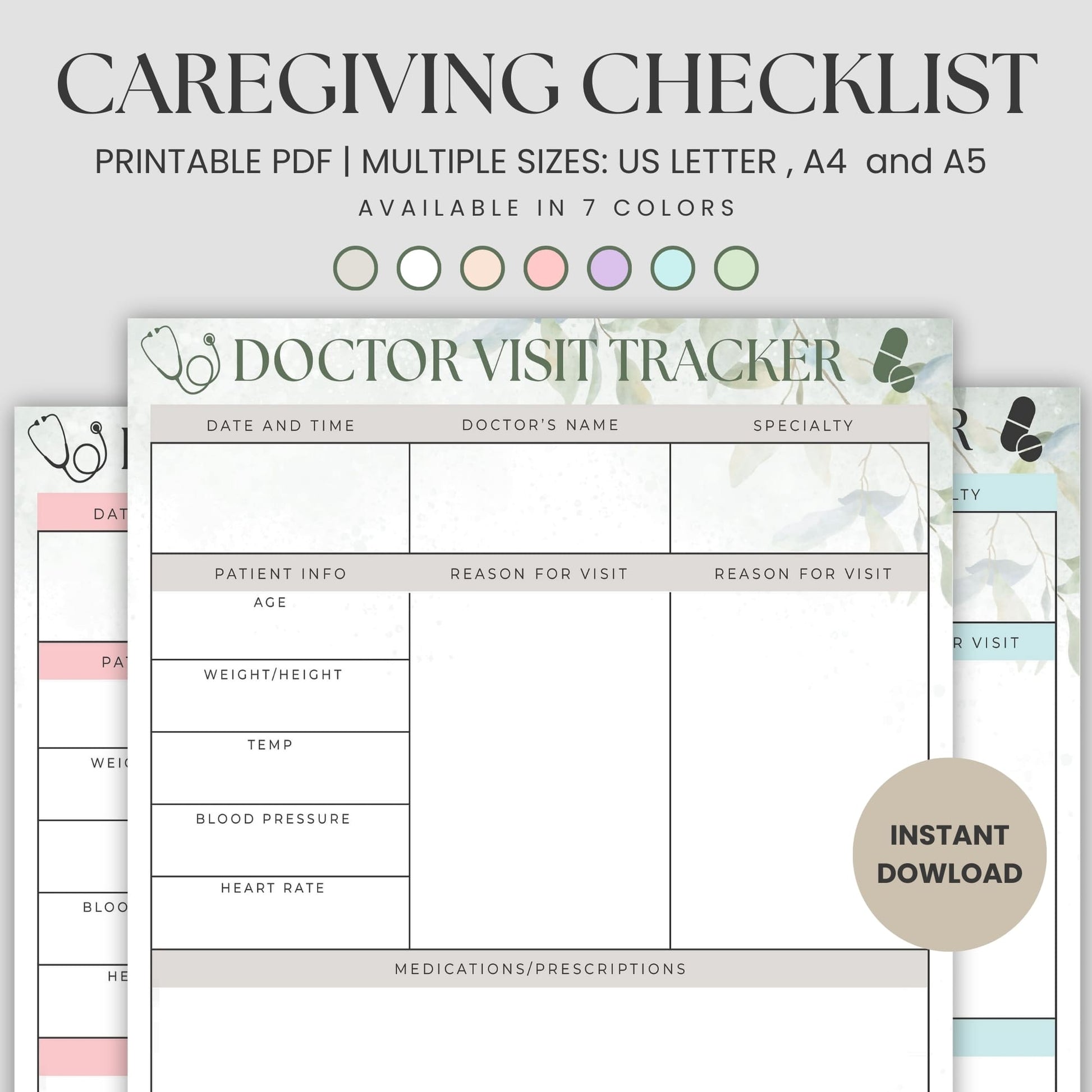 Stay organized and stress-free with this Printable Doctor Visit Tracker, designed to help you manage appointments, medications, and follow-ups with ease. Whether for personal health management or caregiving, this tracker is the perfect tool to streamline your healthcare routine.